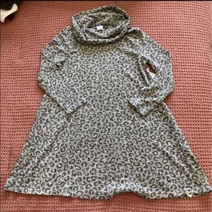 NWT Old Navy Toddler Cheetah Cowl Neck Dress